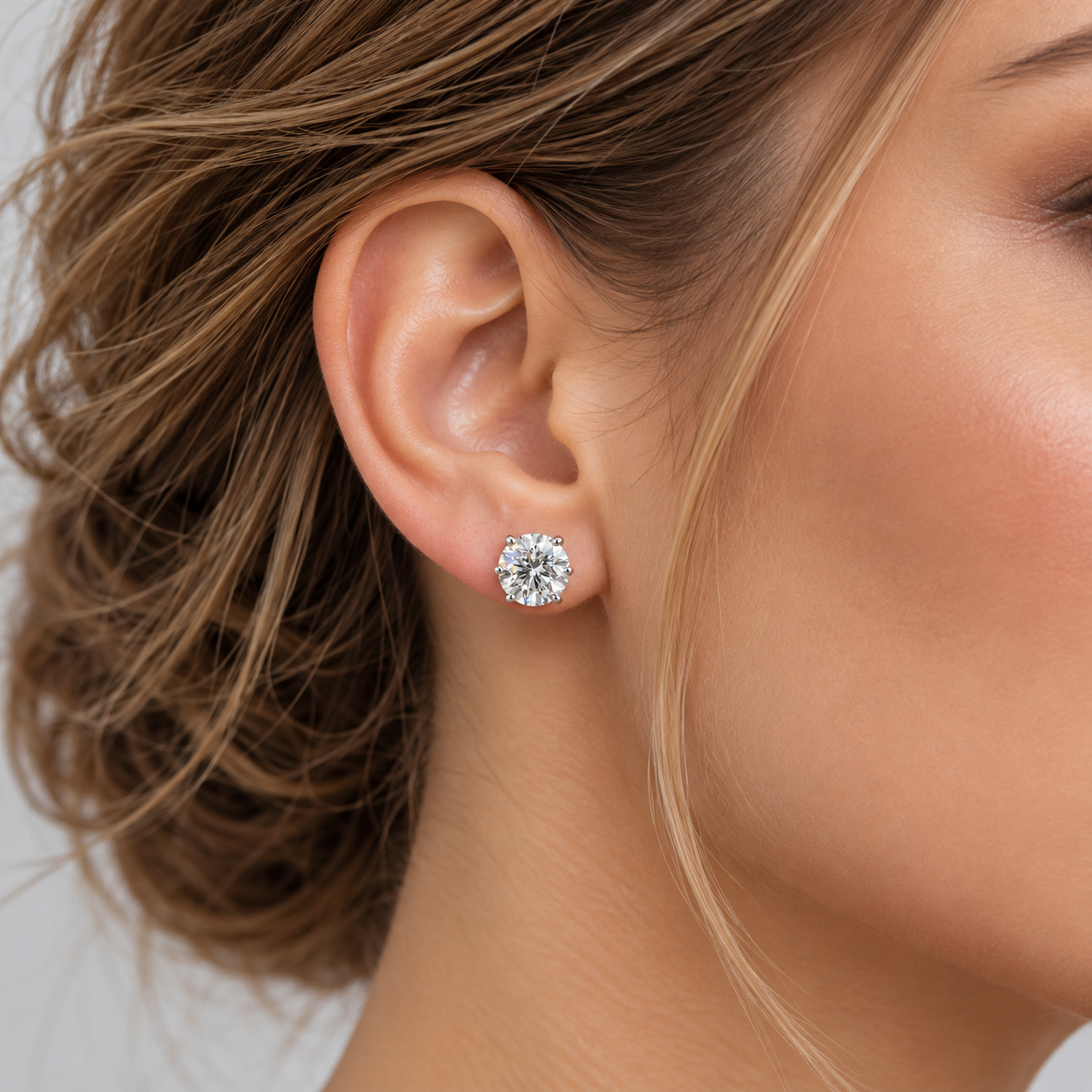 Diamond Stud Earrings for Women