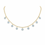 Dainty Diamond Drop Necklace For women
