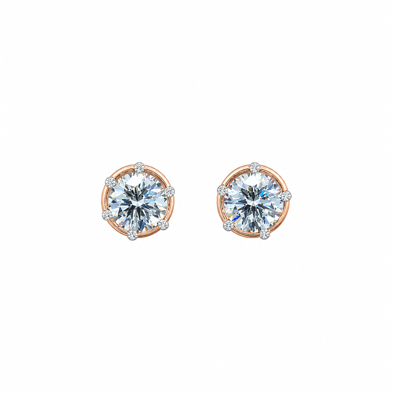 Solitaire Stud Earrings For women