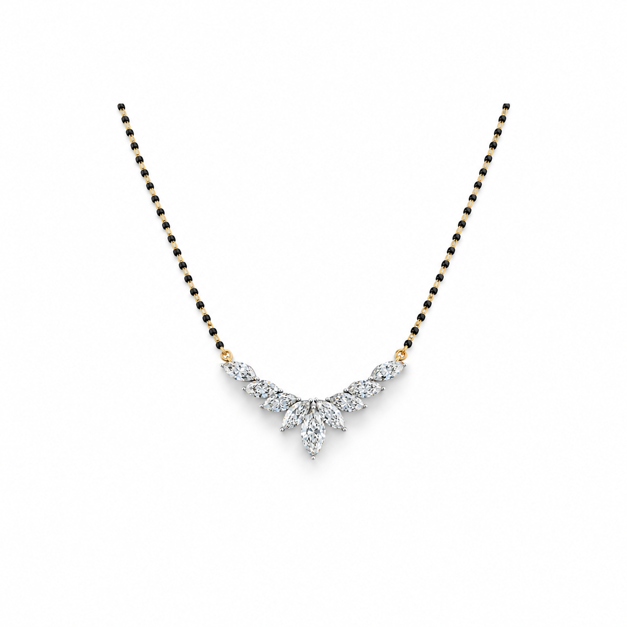 Vira Earth 14K Yellow Gold Diamond Mangalsutra