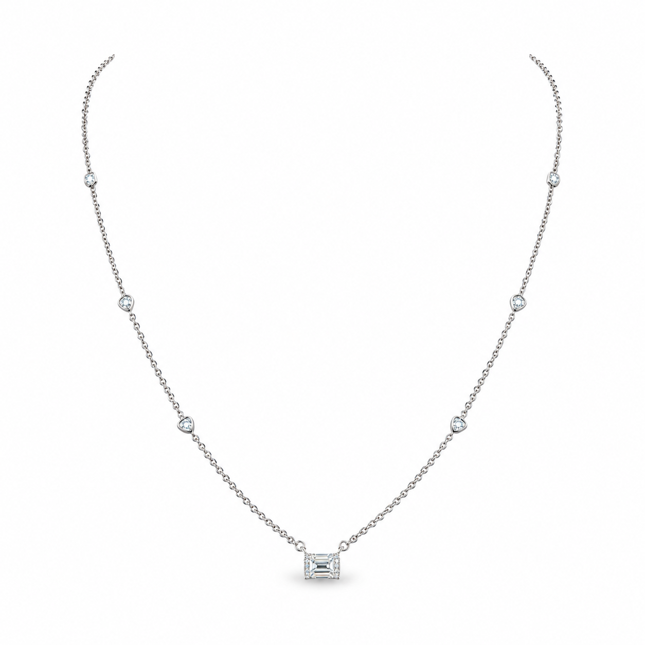 Vira Earth 14K White Gold Diamond Pendant