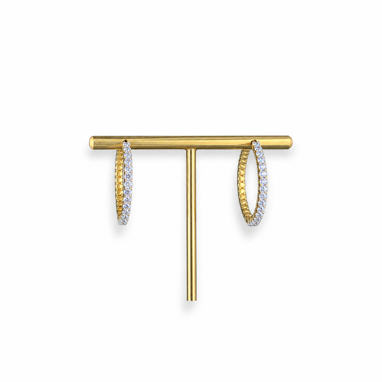 Vira Earth 14K Yellow Gold Diamond Earrings