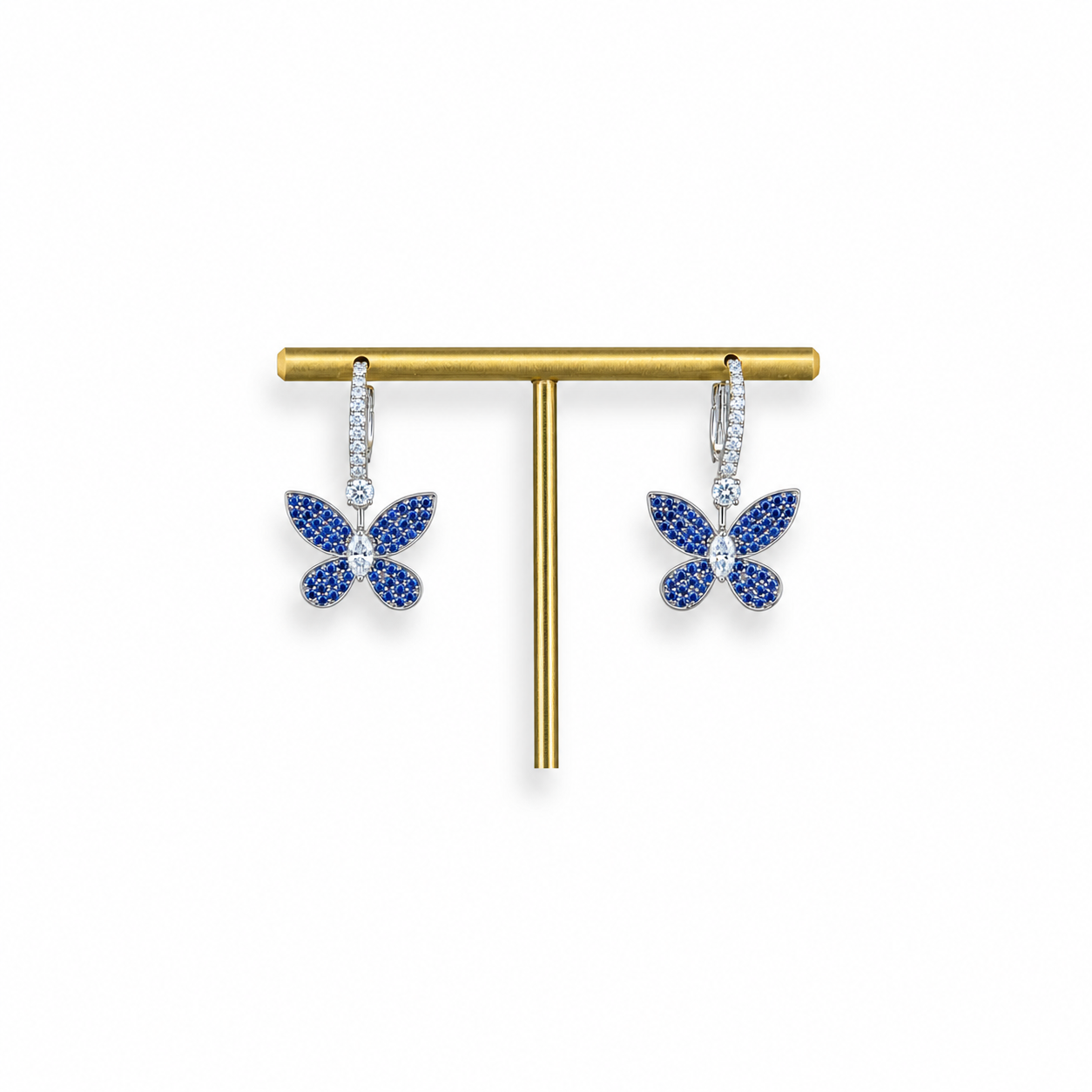 Vira Earth 14K White Gold Diamond Earrings