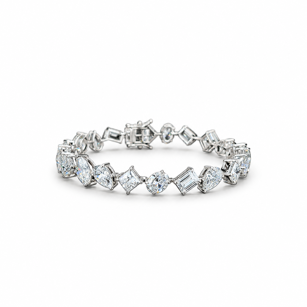 Vira Earth 14K White Gold Diamond Bracelet