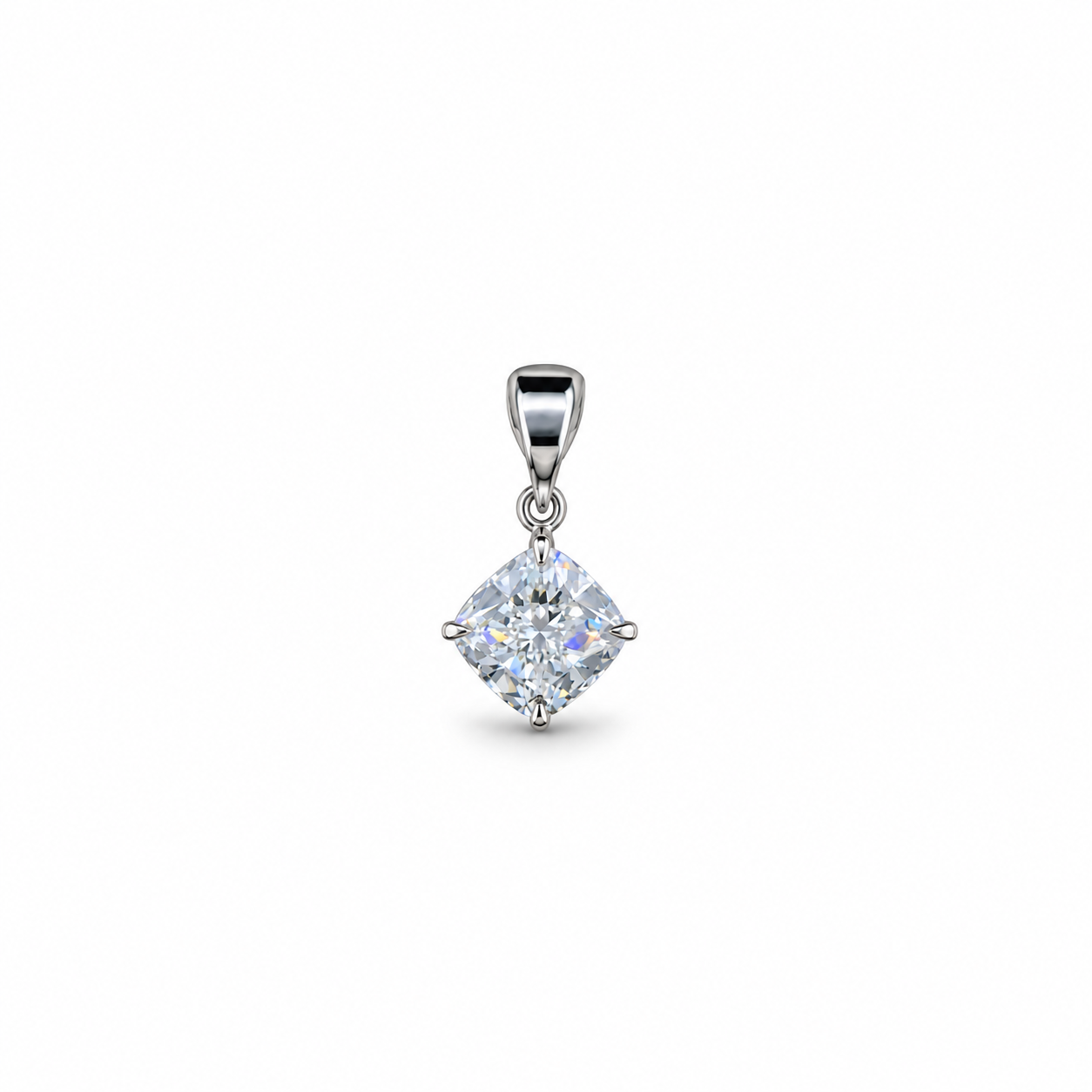 Cushion Cut Diamond Pendant