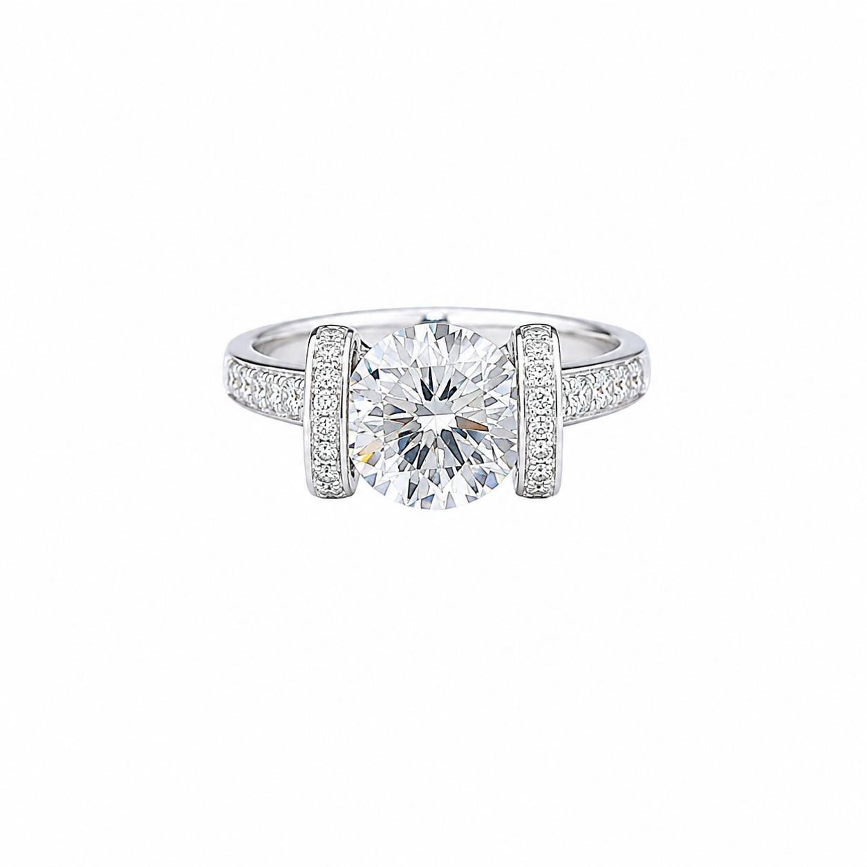 Elegant Round Brilliant Solitaire Ring