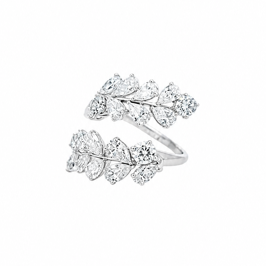 Elegant Pear Cut Lab Grown Diamond Cocktail Ring