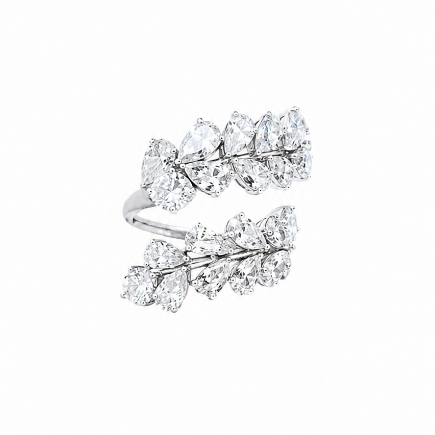Elegant Pear Cut Lab Grown Diamond Cocktail Ring