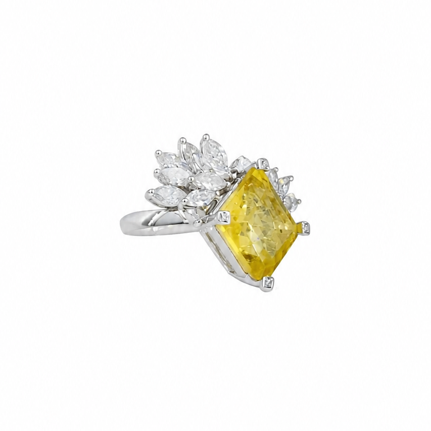 Fancy Yellow Lab Grown Diamond Ring