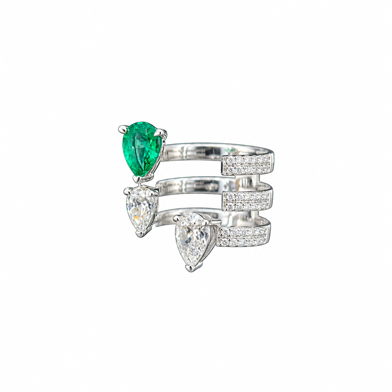 Designer Emerald Ring for Women