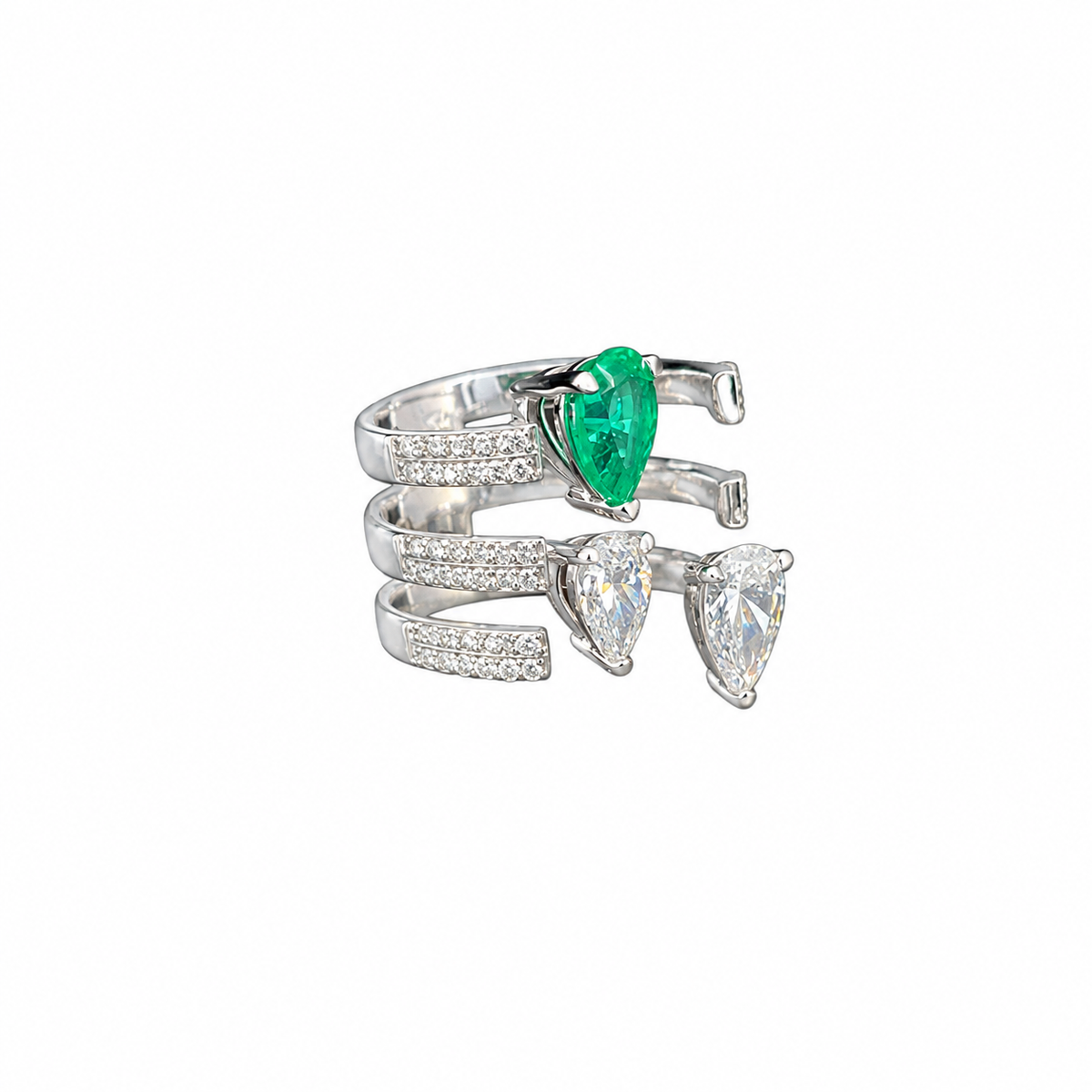 Designer Emerald Ring for Women
