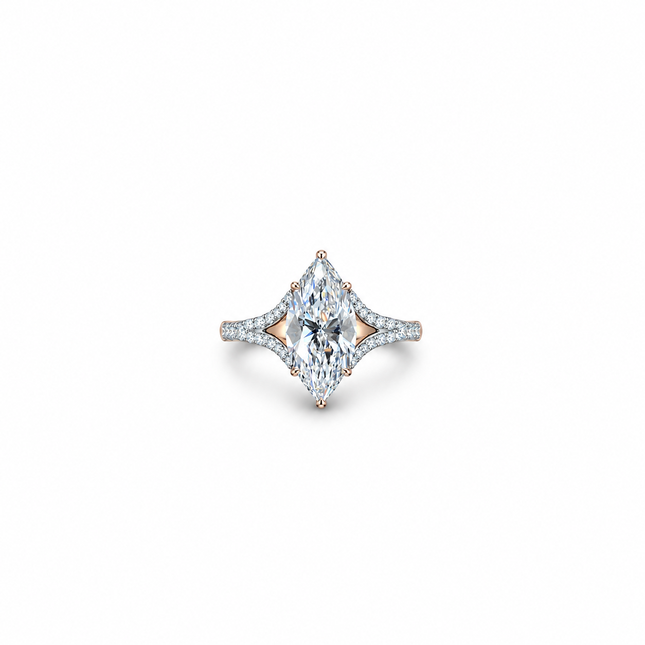 Marquise Solitaire Diamond Ring