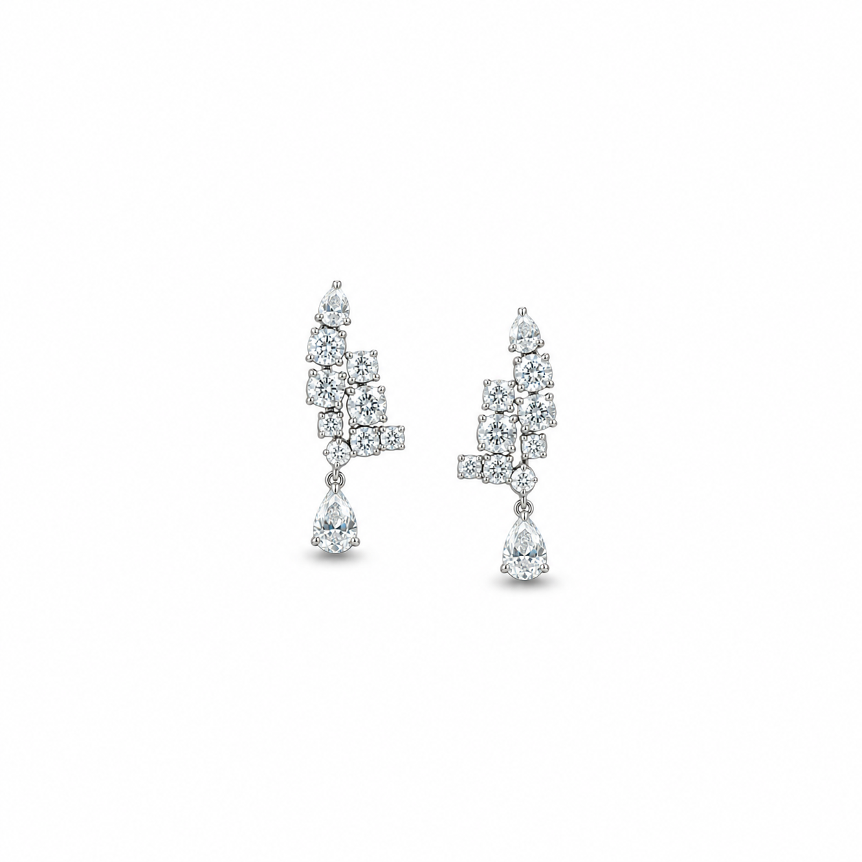 Elegant Teardrop Dangle Chandelier Earrings