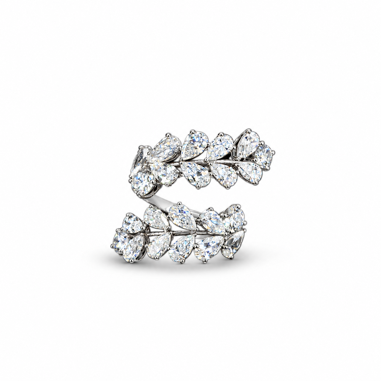 Elegant Pear Cut Lab Grown Diamond Cocktail Ring