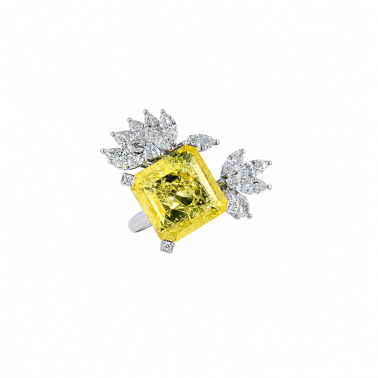 Fancy Yellow Lab Grown Diamond Ring